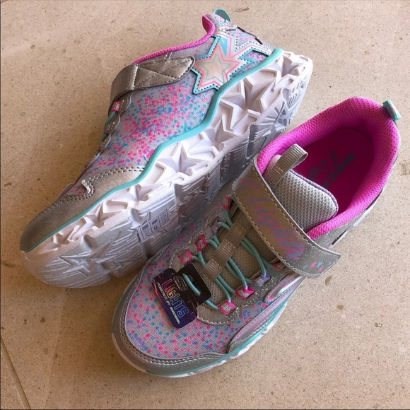 Skechers Girl light-up sneakers, girl size 3 - Picture 2 of 8